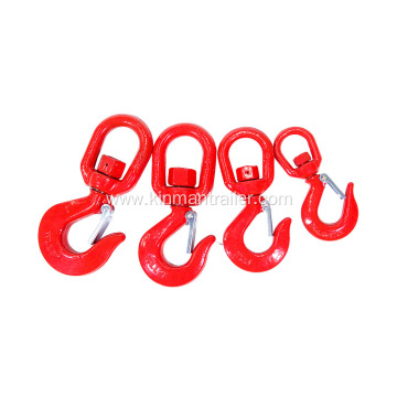 red painted steel forged lifting swivel grab slip hook